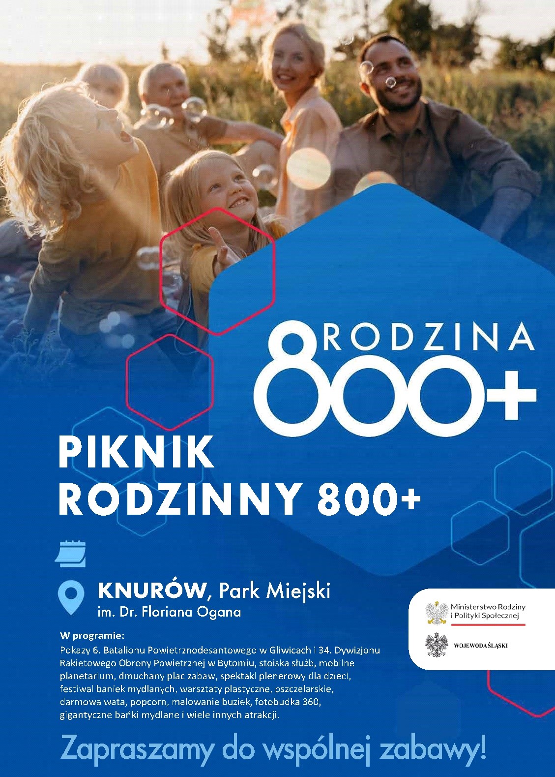 plakat informacyjny pikniku 